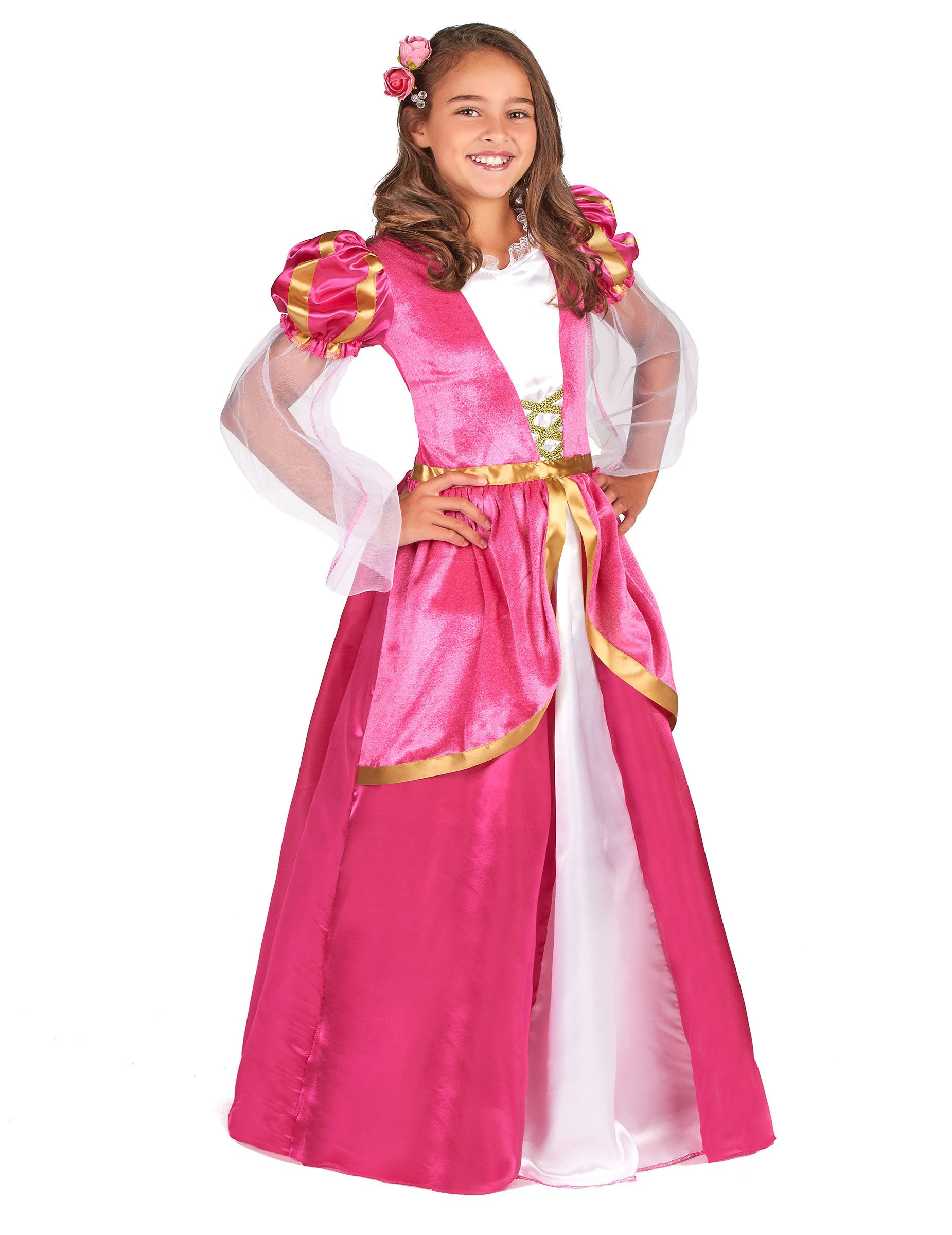 Deguisement princesse rose lumineuse - taille s 3-4 ans